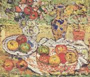 Maurice Prendergast Still Life w Apples painting